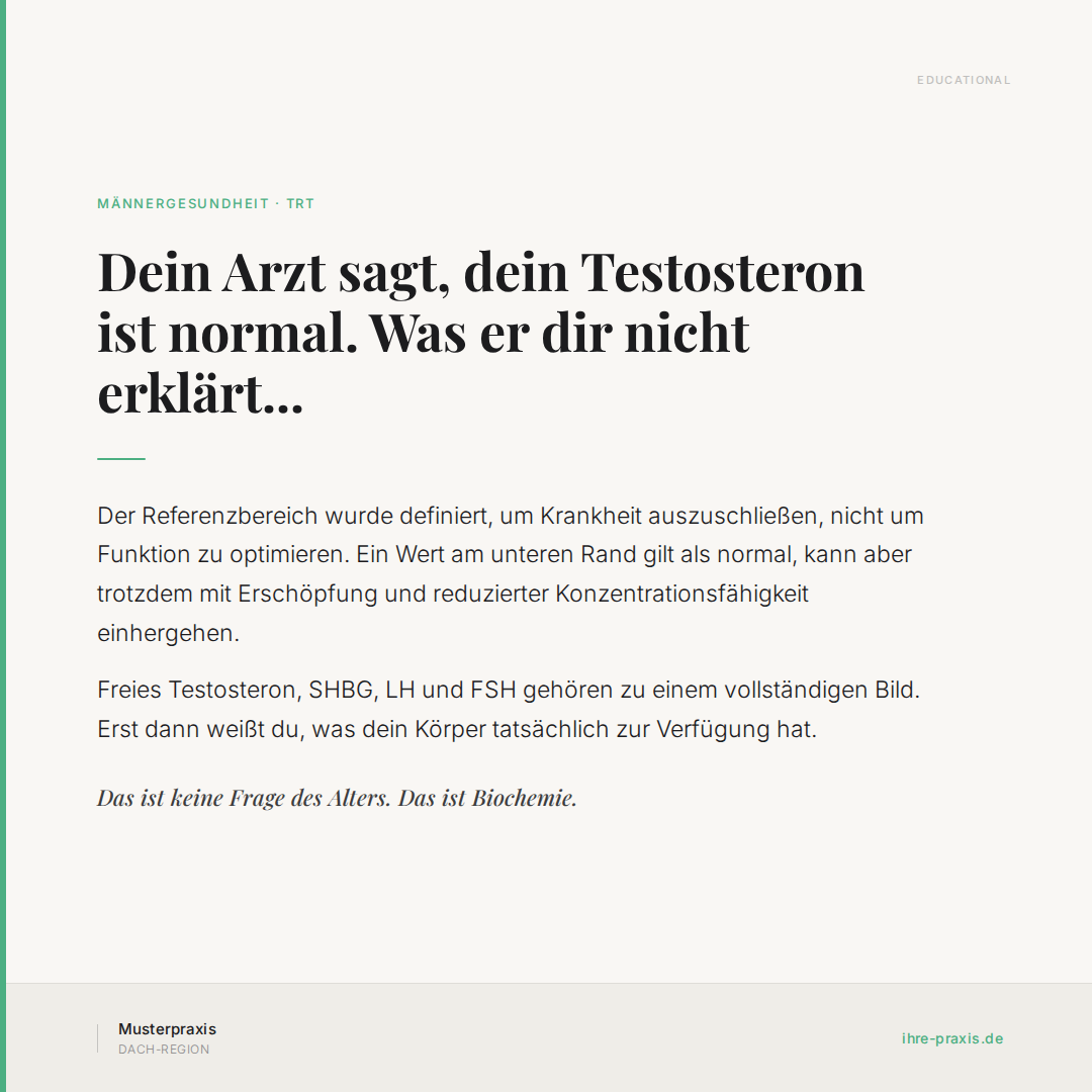 LinkedIn Post Beispiel Männergesundheit